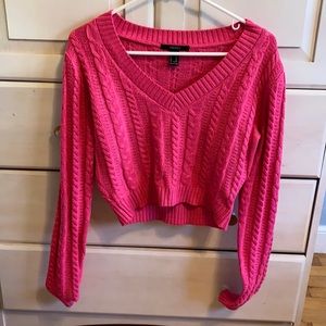Forever 21 Pink cropped sweater